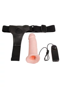 Üreges vibrációs felcsatolható dildó - Hollow Strap-on with Vibration