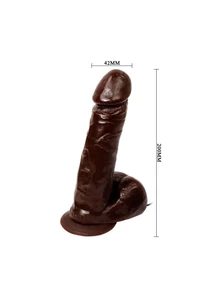 Realistic male cockvilágos bőrszínű dildó
