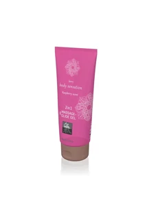 Shiatsu 2in1 rashberry scent - masszázs síkosító (200 ml) - málna
