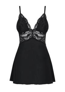Obsessive fekete babydoll & tanga s/m