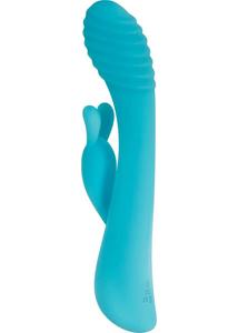Szilikonos tölthető nyúl vibri aqua bunny