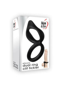 Péniszrevaló szilikon kettős gyűrű Clit Tickler