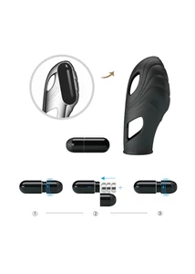 Ujjra húzható mini vibrátor Pretty Love Lich black