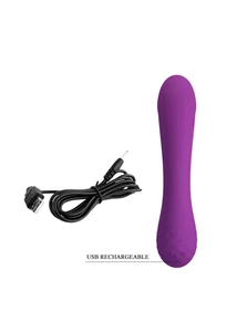 Hajlított g-pont vibrátor csiklóizgató karral Pretty Love Ron purple