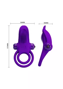 Pretty love vibrant penis ring purple