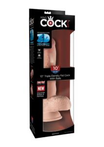 King cock plus 25 cm triple density fat cock with balls