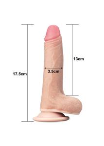 Tapadókorongos dildó Lovetoy 18 cm