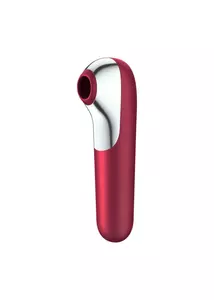 Léghullámos csiklóizgató hüvelyi kényeztetéssel Satisfyer Dual love red