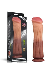 Hatalmas műfallosz Lovetoy 12 dual layered platinum szilikon dildó