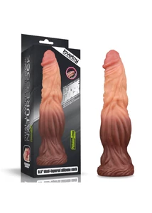 Különleges dildó 9.5 dual layered liquid silicone nature