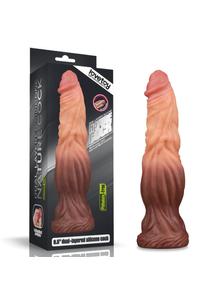 Különleges dildó 9.5 dual layered liquid silicone nature