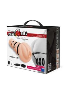 Crazy Bull Michelle vibrátoros vagina szorítógyűrűkkel