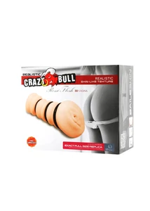 Crazy Bull Rossi Flesh 3D vagina szorítógyűrűkkel