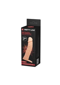 Realisztikus péniszhosszabbító Pretty love penis sleeve 7