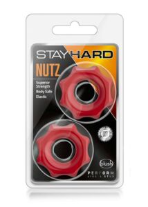 Péniszgyűrűk Stay hard nutz red