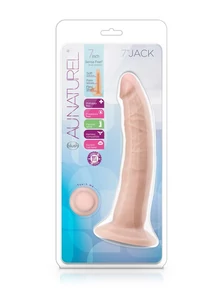 Ultrarealisztikuss puha dildó 17,78 cm - Au Naturel 7 inch Jack vanilla