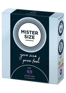 Ultra vékony óvszer Mister Size 69 mm kondom 3 db