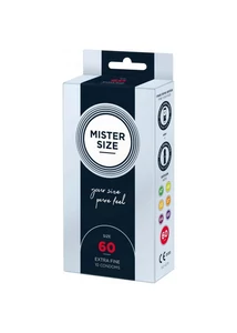 Ultra vékony óvszer Mister Size 60 mm kondom 10 db