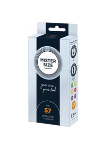 Ultra vékony óvszer Mister Size 57 mm kondom 10 db
