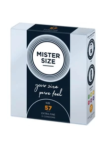 Ultra vékony óvszer Mister Size 57 mm kondom 3 db