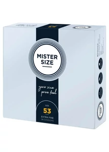 Ultra vékony óvszer Mister Size 53 mm kondom 36 db