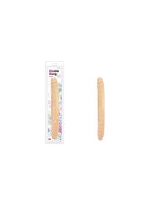 Kétvégű dildó Charmly pliable double dong 33 cm flesh