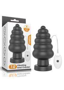Távirányítós vibrátoros anál plug 7 king sized cracker 18 cm