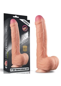 Dildó 11" dual layer platinum szilikon pénisz 28 cm