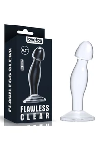 Prosztata dildó 16.5 cm flawless clear plug