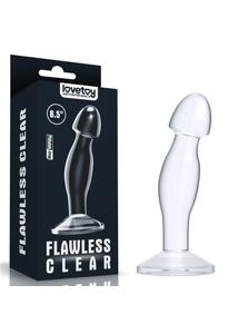 Prosztata dildó 16.5 cm flawless clear plug