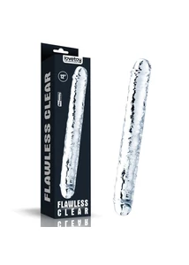 Kétvégű dildó 30 cm (12'') flawless clear double dildo