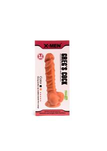 Letapasztható eres dildó X-men gregg’s 21 cm cock flesh