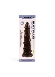 Óriás dildó X-men 30 cm butt plug fekete