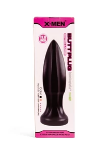 Óriási anális dugó X-men 30 cm butt plug fekete