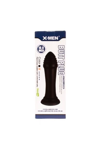 Nagy anál izgató X-men 27,5 cm butt plug fekete