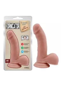 Tapadótalpon herés dildó Fornicator flesh 19  cm