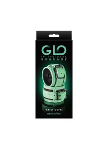 Csukló mandzsetta bilincs Glo bondage wrist cuff - green