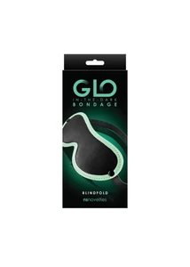 Szemtakaró maszk Glo bondage blindfold - green