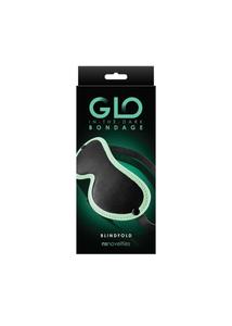 Szemtakaró maszk Glo bondage blindfold - green