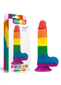 Szivárvány műpénisz 7.5'' prider dildo 19 cm