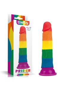 Szivárvány műpénisz 7'' prider dildo 18 cm