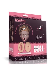 Barna szexbaba Cowgirl style love doll brown