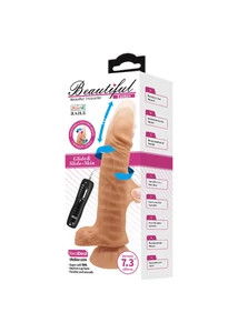 Letapasztható Beautiful Easton forgó vibrátor 18,5 cm