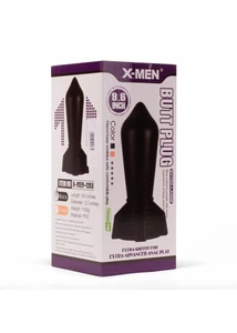 Nagy fekete anál plug - X-men Huge Plug Black 24,3 cm