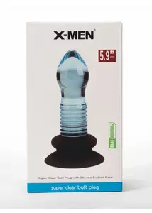 Műanyag letapasztható anál dildó - X-men sharp top anal plug 15 cm