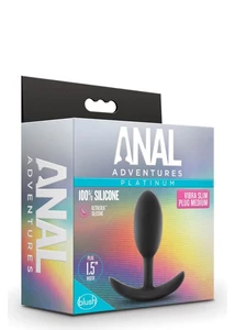 Popsidugó Anal adventures vibra slim plug - M méret
