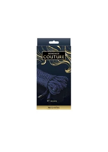 Szatén kötél Bondage couture rope - kék