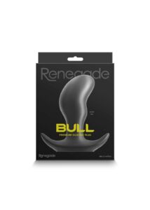 Rugalmas dizájnos fenékdugó Renegade bull S méret - fekete