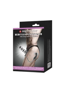 Péniszgyűrű anális stimulátorral Pretty love hercules penis sheath ii