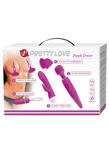 Pretty Love Purple Desire 5 darabos szexkészlet